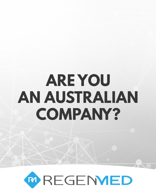 Are RegenMed an Australian company- RegenMed FAQs